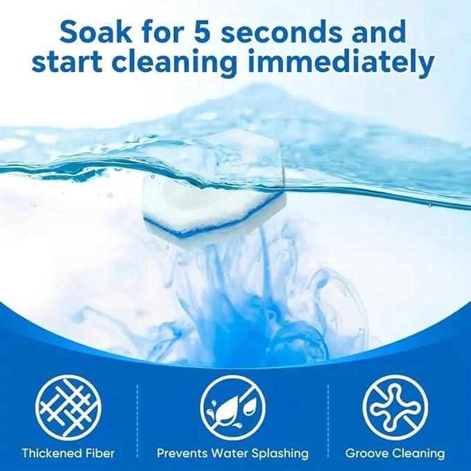 Disposable Toilet Wand Refill Compatible with Clorox Toilet Brush, 50 Count Disposable Heads for Deep Cleaning - ModernBath