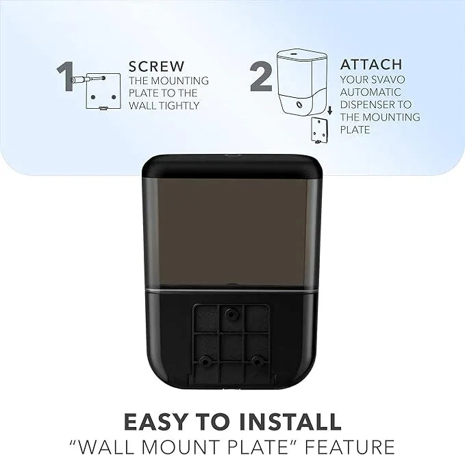 SVAVO Automatic Soap Dispenser Touchless, Hand Soap Dispenser Wall Mount, Electric Sensor Battery Operated for Offices Home Kitchen Bathroom Hotel Restaurant Commercial, 34fl.oz/1000ml Black - ModernBath