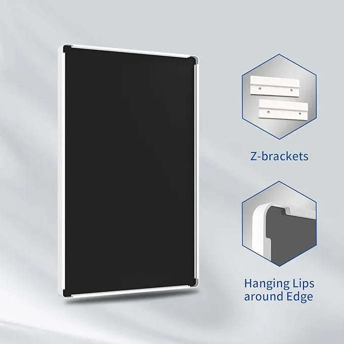 WEER White Bathroom Mirror 22X30 Inch, Rounded Rectangle White Metal Frame Mirror, Matte White Bathroom Vanity Mirror with Tempered Glass, Anti-Rust, Hangs Horizontally or Vertically - ModernBath