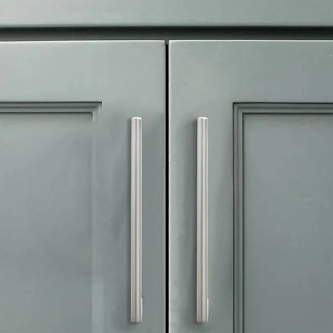 khtumeware 3 Inch Hole Center 10 Pack,Brushed Nickel Cabinet Pulls Heavy Duty Solid Satin Nickel Kitchen Drawer Handle Antique Cabinet Hardware for Bathroom, Drawer, Cabinet - ModernBath