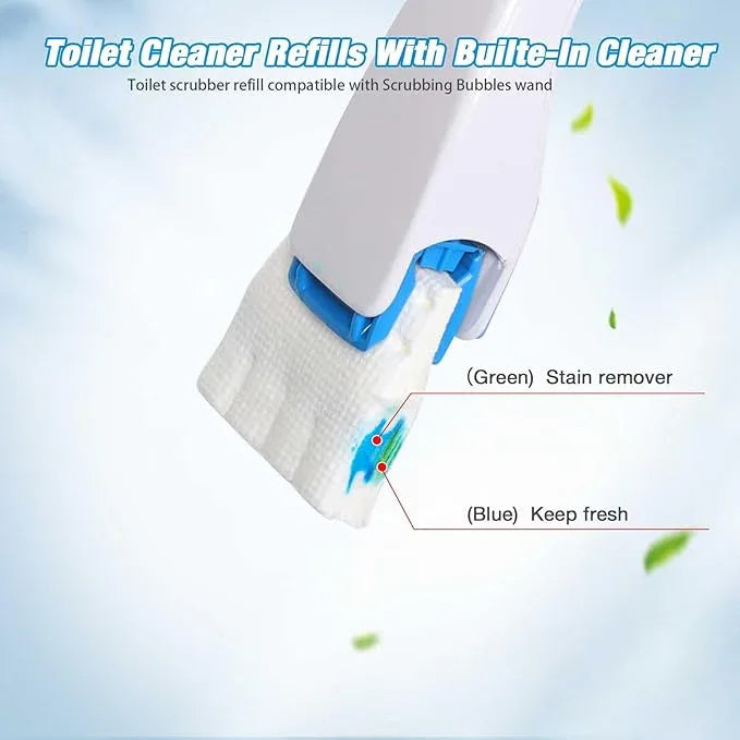 ALWZ-RDY Toilet Cleaner Refill Pads 48ct Disposable Scrubber Refill Fresh Bowl Pads for Bathroom, Lemon Scent - ModernBath