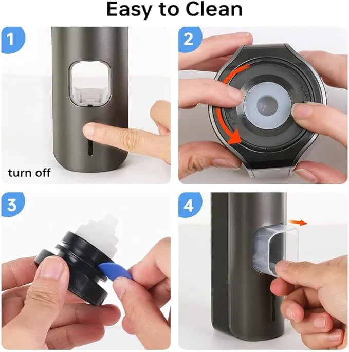 Automatic Toothpaste Dispenser Wall Mounted - Smart Touchless Toothpaste Squeezer with 3 Adjustable Levels, 2 Toothbrush Holders- for Kids and Adults, Bathroom Essentials - ModernBath