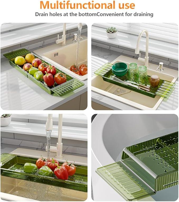 Ollimy Bathtub Caddy Tray, Adjustable Bath Tray for Tub, Bath Accessories, Tub Caddy for Bathroom Luxury Spa, Expandable Size Bath Tub Organizer with Anti-Slip mat, Fits Most Tubs - ModernBath