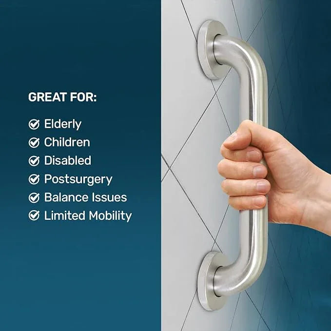 Highcraft Grab Bar for Bathtubs and Showers, Shower Grab Bars for Seniors and Elderly, Safety Bar for Bathroom 48" x 1.5" ADA Compliant Grab Bar, Heavy Duty Stainless Steel Shower Handle Wall Mount - ModernBath