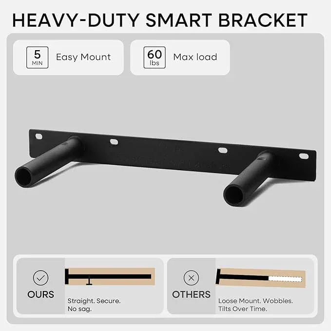 Homeforia 12 inch Natural Floating Shelf, High End Solid Real Wood 12inch Small Floating Shelves for Wall Mounted, Natural Wooden Floating Shelves, Heavy Duty Bracket, 12 X 6.5 X 1.75 in, Set of 3 - ModernBath