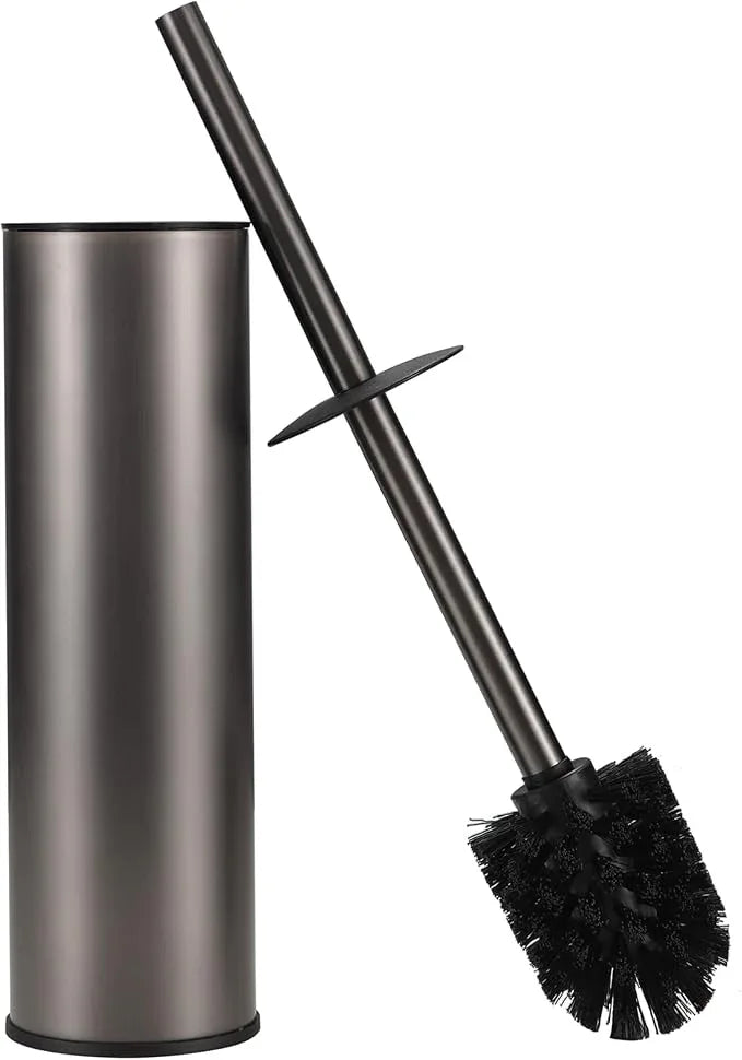 KLDKLD Toilet Brush and Holder Set Premium Material Toilet Bowl Cleaner Free Standing Toilet Bowl Brush and Holder 1pack Gun Grey - ModernBath