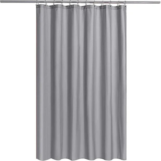 N&Y HOME Fabric Shower Curtain or Liner with Magnets - Grey Shower Curtain for Bathroom with Hotel Quality, Machine Washable, Water Repellent - Gray, 72x72 - ModernBath
