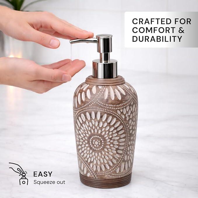 6-Piece Bathroom Accessories Set – Soap Dispenser, Toothbrush Holder, Tumbler, Soap Dish, Cotton Swab Jar & Toilet Brush – Modern Bathroom Decor Set (Ciccone) - ModernBath