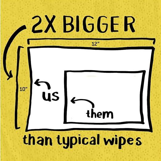 Tub O' Towels TW90 Heavy-Duty 10" x 12" Size Multi-Surface Cleaning Wipes, (10" x 12" wipes) Per Canister, Pack of 1, 90 Count Total - ModernBath