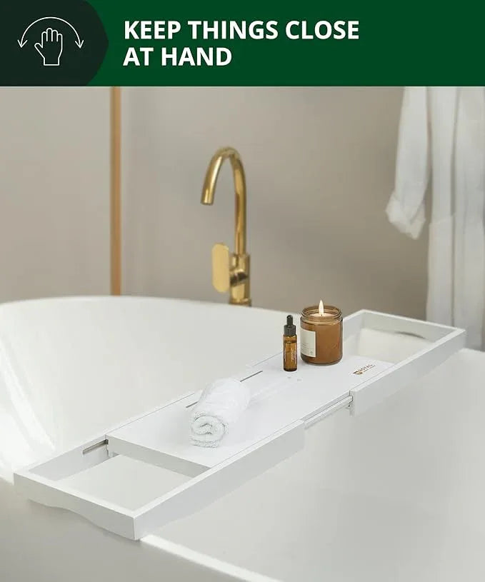 ROYAL CRAFT WOOD Premium Bathtub Tray - Expandable Bath Tray for Tub - Luxury Bathtub & Bathroom Accessories - ModernBath