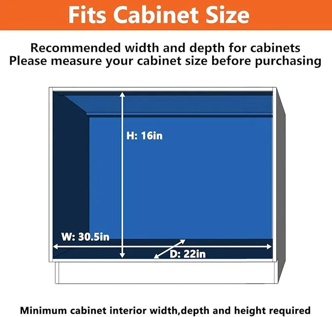 ROOMTEC Individual Pull Out Cabinet Organizer (30" W x 21½" D), 2 Tier Spice Rack Organizer for Cabinet, Slide Out Drawer Pantry Shelf Organization and Storage for Kitchen Bathroom - ModernBath