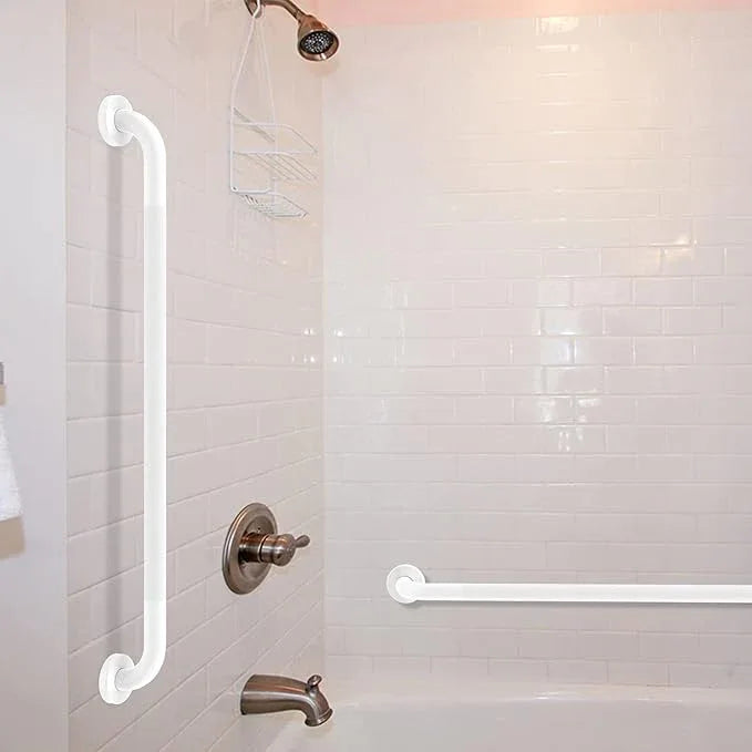 36 Inch Anti Slip Shower Grab Bar Oil Rubbed White, Munzong Bathroom Grab Bar, Knurled Bathroom Balance Bar,Safety Hand Rail Support Handicap Elderly Injury Senior Assist Bath Handle - ModernBath