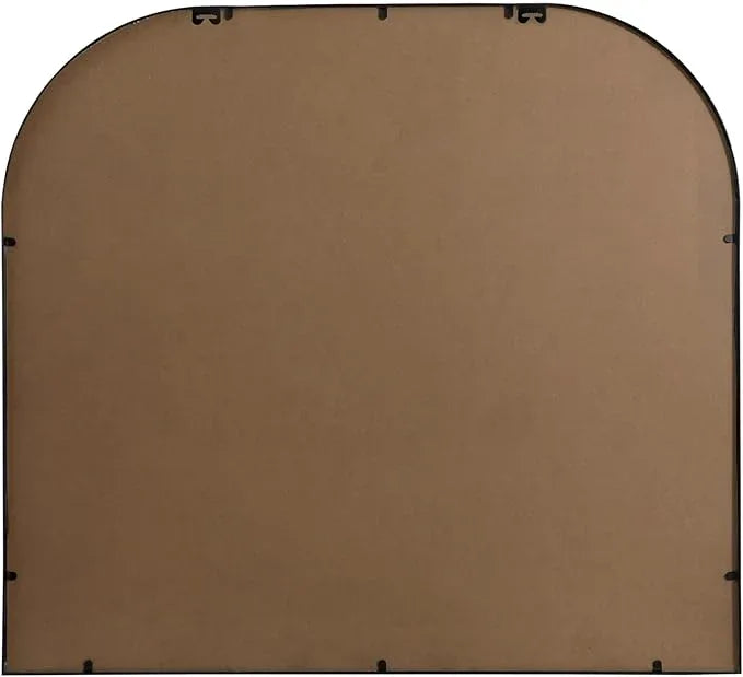 Illuminate, Metal Frame Arch Mirror 42X38 Inch in, Modern, Black - ModernBath
