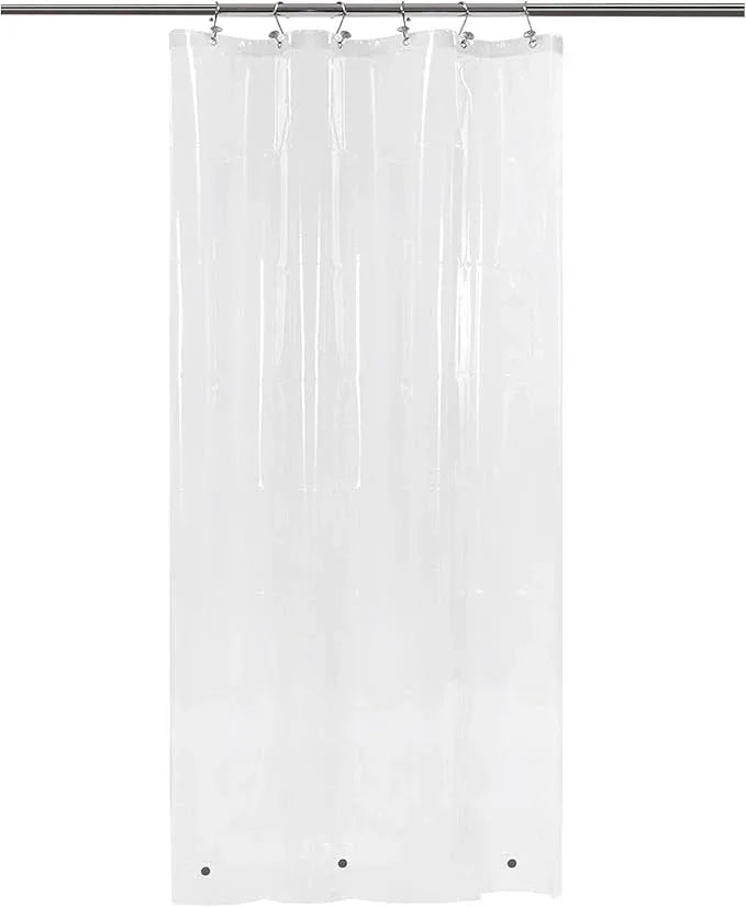 Barossa Design Narrow Shower Curtain Liner with 3 Magnets - Waterproof PEVA Shower Liner for Small Bathroom Stall, PVC Free, Metal Grommets - Clear, 32X72 - ModernBath
