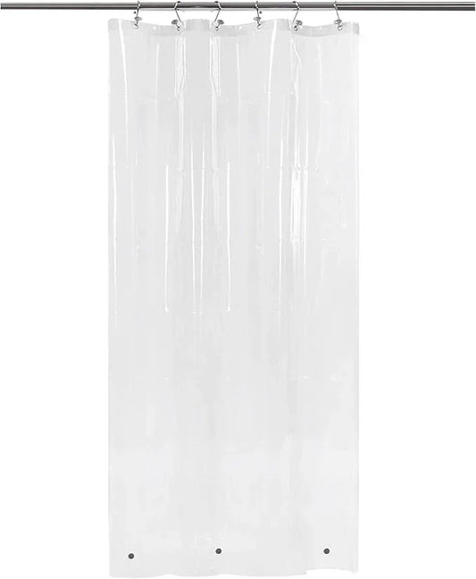 Barossa Design Narrow Shower Curtain Liner with 3 Magnets - Waterproof PEVA Shower Liner for Small Bathroom Stall, PVC Free, Metal Grommets - Clear, 32X72 - ModernBath