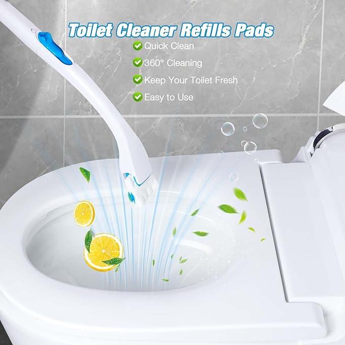 ALWZ-RDY Toilet Cleaner Refill Pads 48ct Disposable Scrubber Refill Fresh Bowl Pads for Bathroom, Lemon Scent - ModernBath