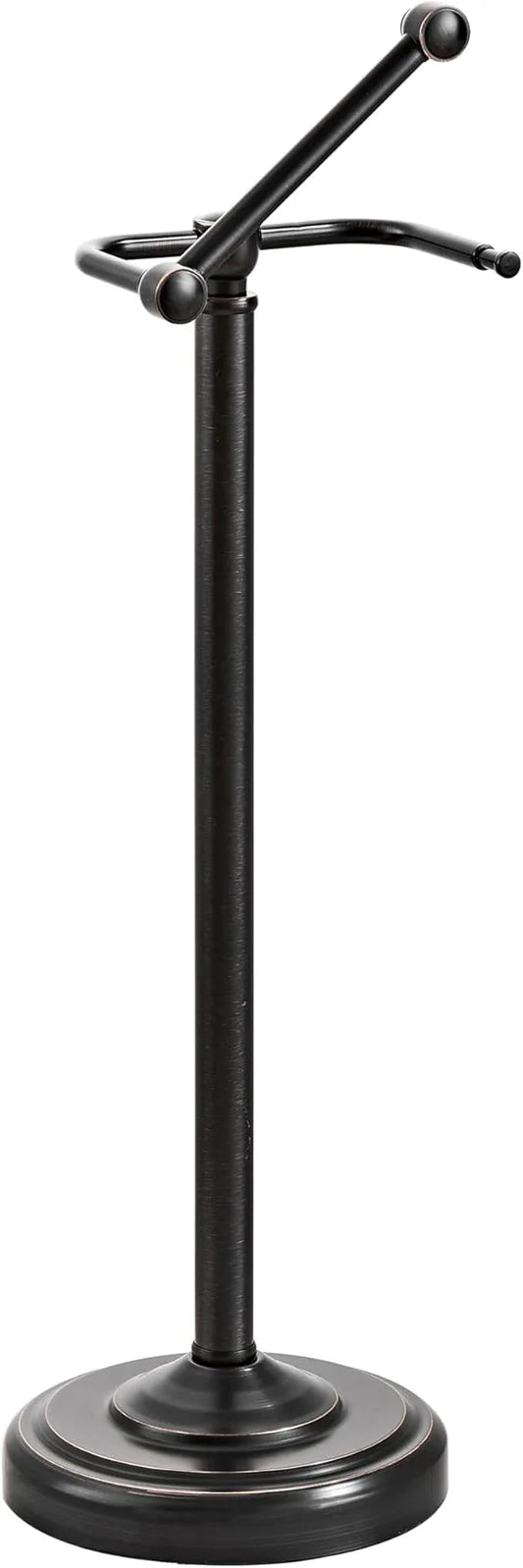 Toilet Paper Holder Stand, Oil Rubbed Bronze Toilet Paper Holder Free Standing, Post Pivoting Design & Stable Weighted Base SUS304 Stainless Steel for Bathroom（Mega Roll） - ModernBath