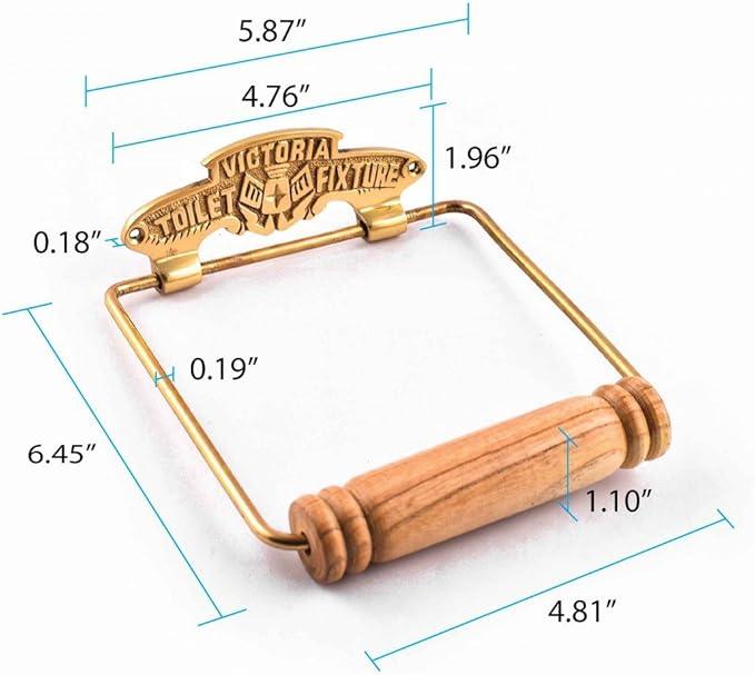 Renovators Supply Toilet Paper Holder - Antique Wall Mount Toilet Paper Holder - Sanitary Paper Holder - Vintage Bathroom Decor - Colonial Tissue Holder - Polished Brass, Victorian, Pack of 1 - ModernBath