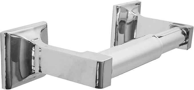 SENTO Cellar Classic Bathroom Accessories Set, Heavy Duty Metal Bath Hardware Set Wall Mounted, Includes Robe Hook, Toilet Paper Holder, Towel Ring, 18” & 24” Towel Bar (5-Piece, Polished Chrome) - ModernBath