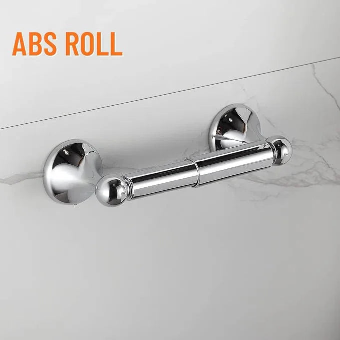 BGL Bathroom Hardware Set, Chrome Adjustable Expandable Towel Bar 4-Piece Bathroom Accessory Set Wall Mounted Robe Hook Toilet Paper Holder Towel Ring Towel Bar - ModernBath