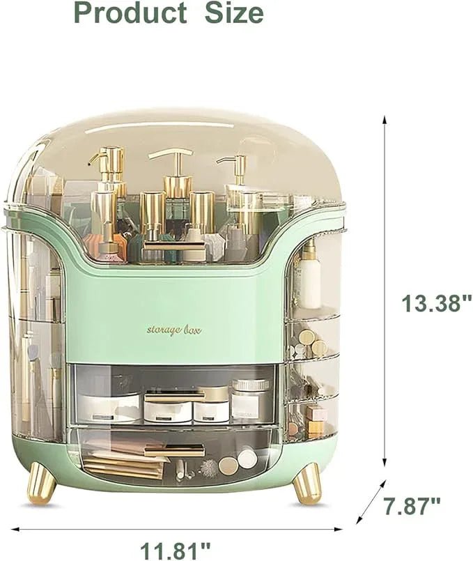Omeily Upgrade Large Makeup Organizer Countertop Vanity Organizer Cosmetic Organizer Makeup Storage Box Bathroom Counter Organizer Perfume Skincare Organizers Gift Women Clear Design Easy Visibility - ModernBath