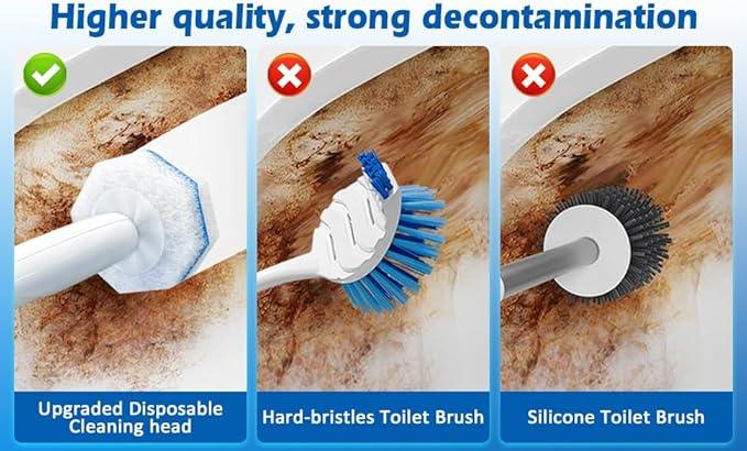 50Count Refills Disposable Toilet Brush Refills, Toilet Cleaning Brush,Toliet Wand Refills,Toilet Bowl Clean Refill Pads,Toilet Brush Head is Compatible with Most Toilet Brush Handles - ModernBath