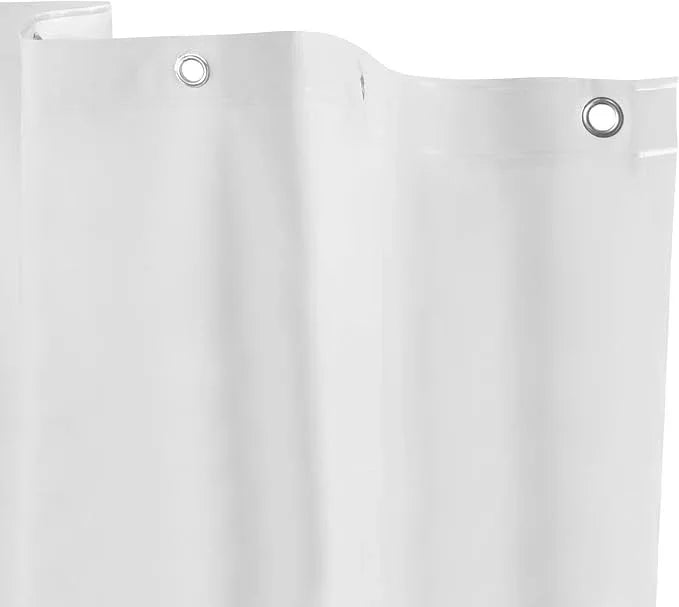 Kenney MB61158 Microban Protected Medium Weight 4.8 Gauge Waterproof PEVA Shower Curtain Liner with Rust-Resistant Metal Grommets and Weighted Magnetic Hem for Bathroom, 70" W x 72" H, Frosted, 1-Pack - ModernBath
