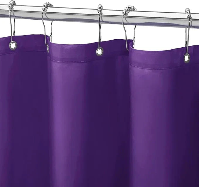 Gibelle Extra Long Shower Curtain Liner 72 x 84 Inches, Purple Shower Curtain Liner, Washable Waterproof Fabric Bathroom Shower Curtain - ModernBath