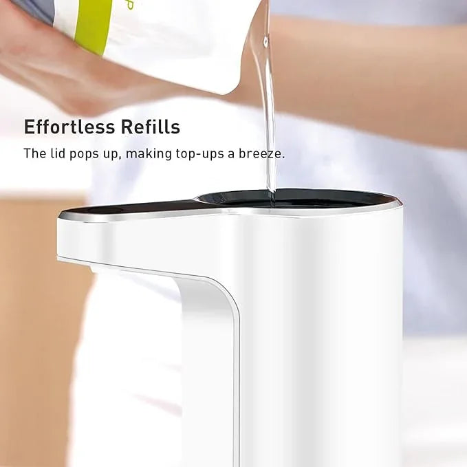EKO Aroma Touchless Automatic Soap Dispenser for Bathroom and Kitchen, Liquid Hand Soap Dispenser, Water-Resistant and Rechargeable, 9 fl oz (White) - ModernBath