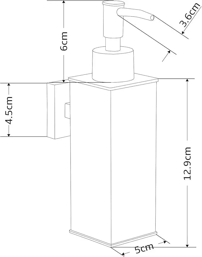 BGL Soap Dispenser Stainless Steel 304 Wall Mount Black Liquid and Soap Dispenser for Kitchen and Bathroom - ModernBath