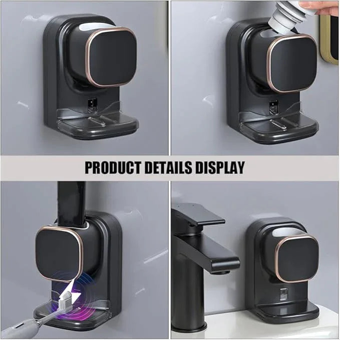 Automatic Toothpaste Dispenser Wall Mounted Electric Toothpaste Holder Squeezer Tool for Bathroom No for Easy Use and Performance - ModernBath