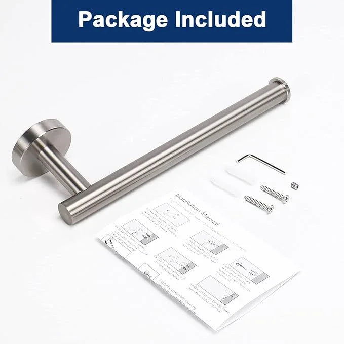 NearMoon Hand Towel Holder/Towel Ring, Thicken Stainless Steel Hand Towel Bar for Bathroom, Rustproof Wall Mounted Towel Rack, Contemporary Style Bath Accessories, 9 Inch (5 Pack, Brushed Nickel) - ModernBath