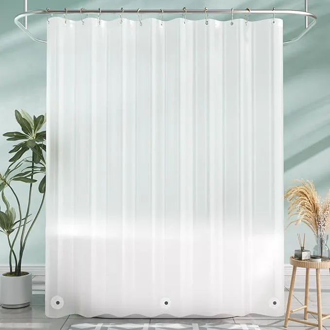 AmazerBath Shower Liner, 72x78 Plastic Frosted Shower Curtain Liner, PEVA Cute Shower Curtain Liners, Vinyl Waterproof Shower Curtain Liner with 3 Magnets, Lightweight Shower Curtains for Bathroom - ModernBath