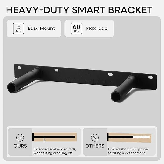 Homeforia 16 inch Golden Oak Floating Shelf, High End Solid Real Wood 16inch Small Floating Shelves for Wall Mounted, Oak Wooden 16in Floating Shelves, Heavy Duty Bracket, 16 X 6.5 X 1.75 in, Set of 3 - ModernBath