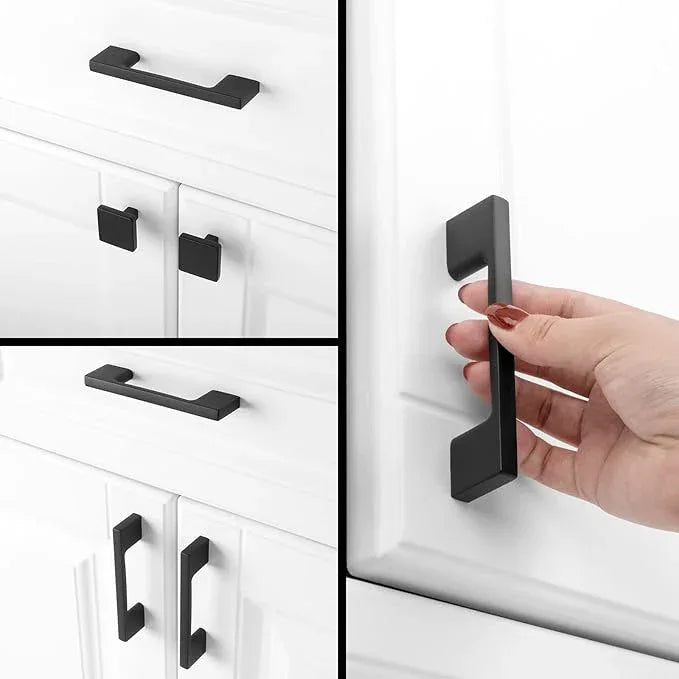 KOOFIZO 20 Pack 5 Inch Matte Black Kitchen Cabinet Pulls Black Cabinet Handles Black Cabinet Hardware for Kitchen Cabinets Drawer P01 Dresser Cupboard Bedroom Bathroom - ModernBath