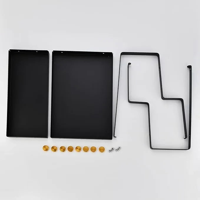 FFK 2 Tier Countertop Organizer, Cosmetic Organizer, Storage Shelf for Cabinet, Countertop, Pantry, Desktop, Ideal for Bathroom, Kitchen, Office (Black) - ModernBath