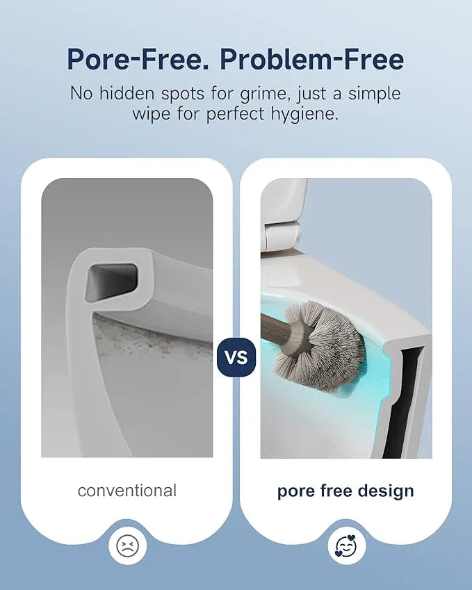 HOROW HR-T30 Non-Electric Bidet Toilet, Tankless Toilet with ADA Chair Height, 1.0GPF and Powerful Flush, Skirted One Piece Toilet for Bathroom, 12" Rough in - ModernBath