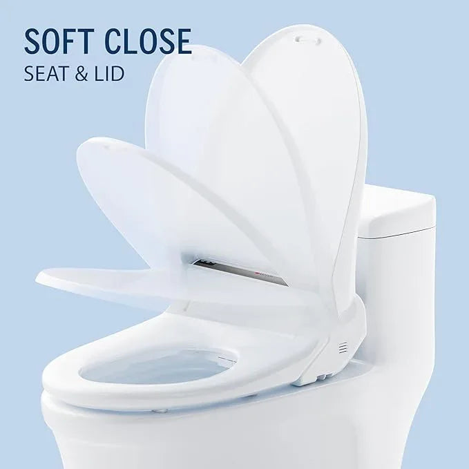 Lotus Bidet Seat ATS-2000 Elongated, Premier Class, Purestream Function(Constipation Relief) Heated Seat With Wireless Remote Control, Unlimited Warm Water, Warm Air Dryer, Made in Korea - ModernBath