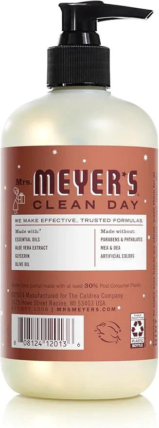 Mrs. MEYER'S CLEAN DAY Liquid Hand Soap, Gingerbread Scent, 12.5 fl oz (Pack of 3) - ModernBath