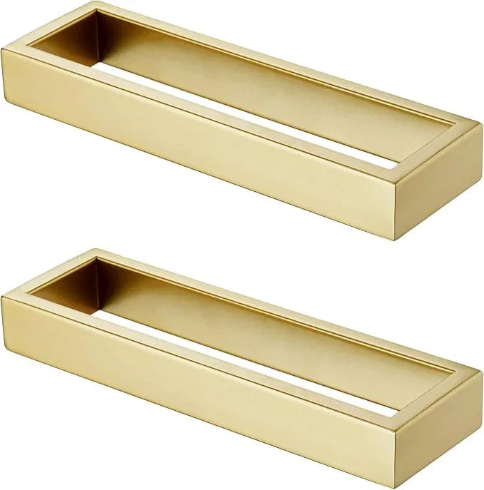 KOKOSIRI Towel Rings Brushed Gold Hand Towel Bars 9-Inch Kitchen Towel Rack Stainless Steel Bathroom Hardware Wall Mounted, 2 Pack B4008BG-L9-P2 - ModernBath