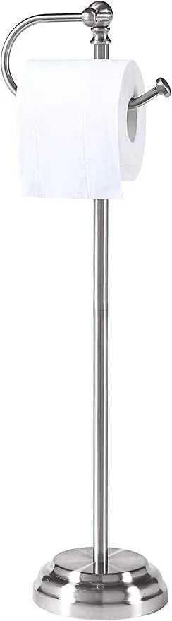 SunnyPoint Classic Bathroom Free Standing Toilet Tissue Paper Roll Holder Stand - ModernBath