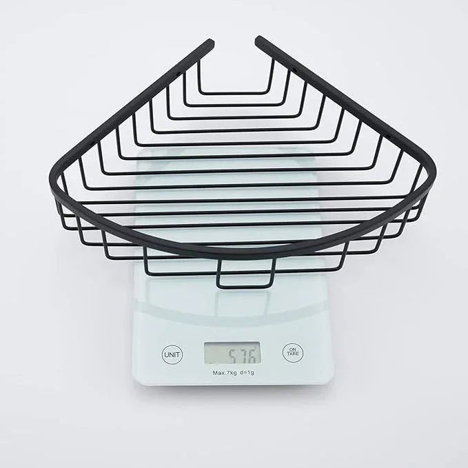 Bathroom Shower Caddy Corner Shelf, Corner-Hollow Design, Ultra Sturdy Rust-Proof Stainless Steel Shelf Organizer Shampoo Holder, Wall Mounted Storage Rack for Bathroom, Matte Black - ModernBath