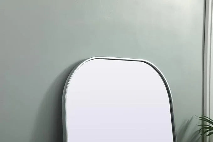 Illuminate, Metal Frame Arch Full Length Mirror 32X66 Inch in, Modern, Silver - ModernBath