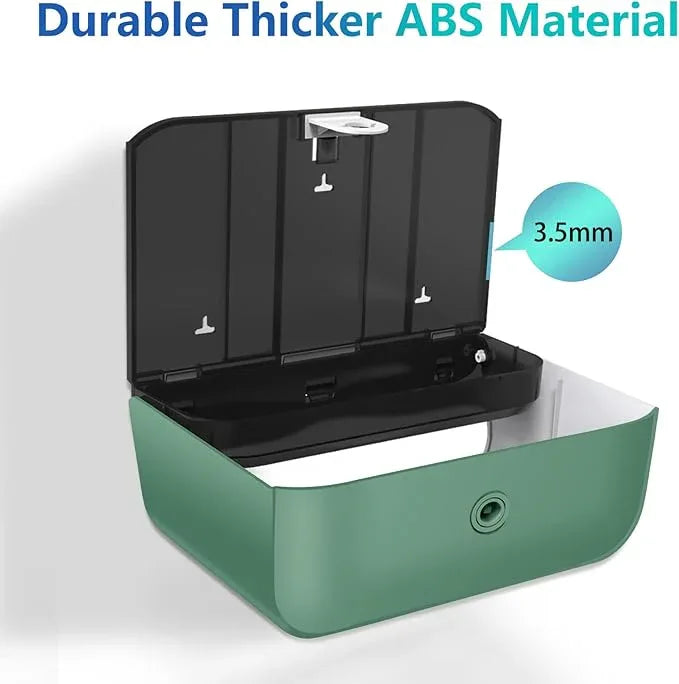 Paper Towel Holder Wall Mount: Commercial Paper Towel Dispenser for Multifold/Trifold/c Fold Hand Paper Towel, Adhesive Paper Towel Holder No-Hole Installation 200 Sheets - ModernBath
