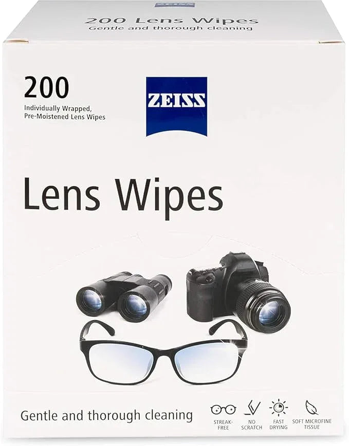 ZEISS Pre-Moistened Lens Cleaning Wipes, 200 Count - ModernBath
