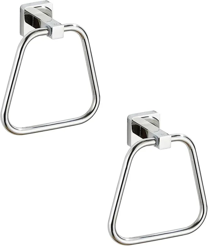 Chrome Towel Ring for Bathroom 2 Pack, Kitchen Bath Towel Holder Hangers Wall Mount Heavy Duty Stainless Steel - ModernBath