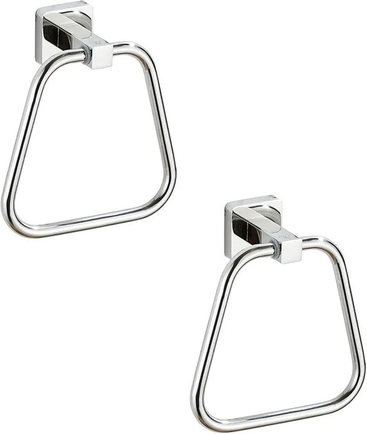 Chrome Towel Ring for Bathroom 2 Pack, Kitchen Bath Towel Holder Hangers Wall Mount Heavy Duty Stainless Steel - ModernBath