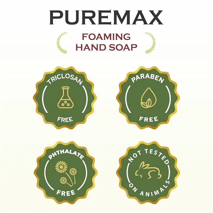 Puremax Foaming Hand Soap Refills made with Essential Oils | Honeysuckle | Gentle, Moisturizing | Made in USA | 128 Fl Oz (1 Gallon) - ModernBath