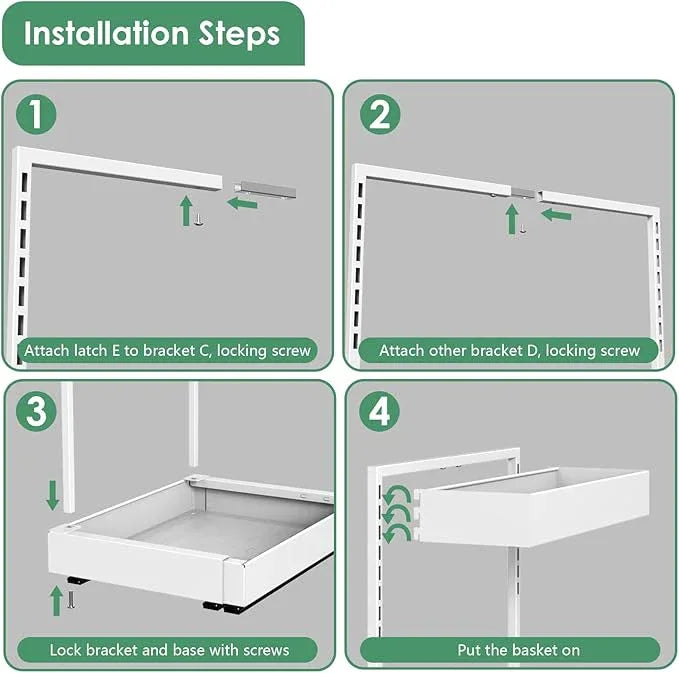 REALINN Expandable Under Sink Organizers and Storage, 2 Tier Under Cabinet Organizer, Heights Adjustable Pull Out Rack for Kitchen Bathroom Laundry, White, 1 Pack - ModernBath