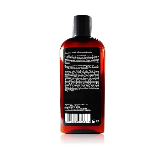 Brickell Men's Clarifying Gel Face Wash for Men, Natural and Organic Rich Foaming Daily Facial Cleanser Formulated With Geranium, Coconut and Aloe, 8 Ounce, Scented - ModernBath